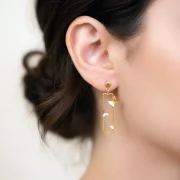 گوشواره میخی قلب و پروانه - Image 2