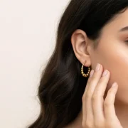 گوشواره کلیپسی حلقه توپی - Image 2