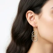 گوشواره آویز سه دایره - Image 4