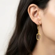 گوشواره آویز درهم - Image 2