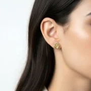 گوشواره میخی طرح گره - Image 4