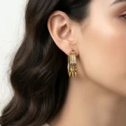 گوشواره سه حلقه بیضی - Image 2