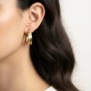 گوشواره سه حلقه بیضی - Image 3