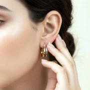 گوشواره کلیپسی دو حلقه - Image 4