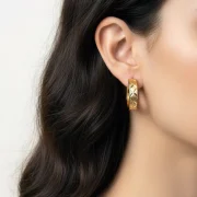 گوشواره حلقه‌ای تراش - Image 3