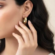 گوشواره حلقه‌ای تراش - Image 5