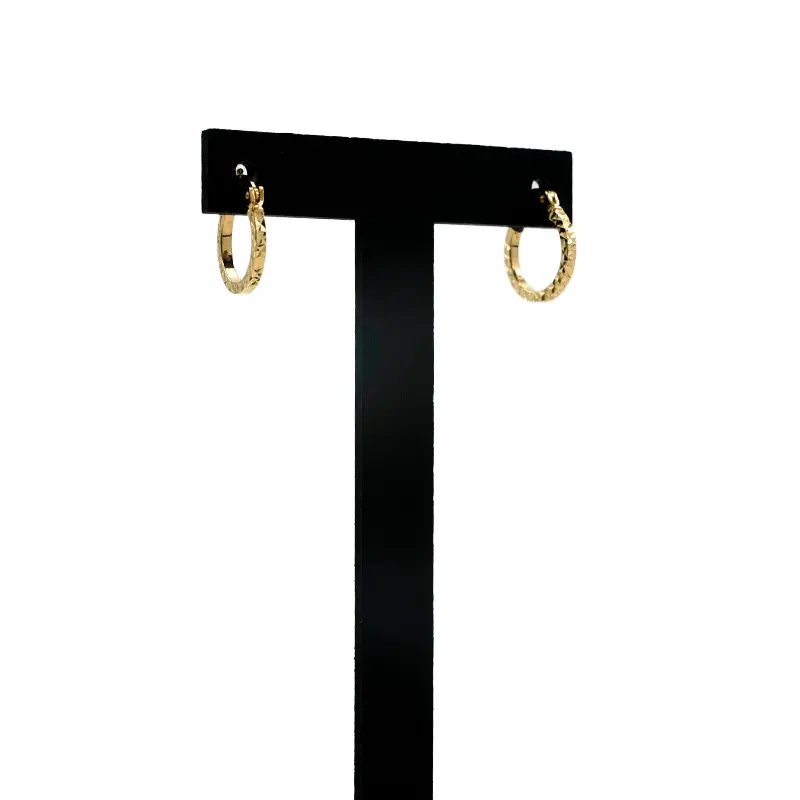 31 2 گوشواره کلیپسی حلقهای تخت تراش - Image 1