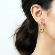 گوشواره کلیپسی دو دایره - Image 3