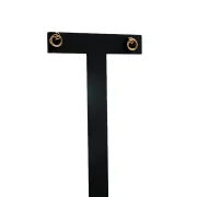 گوشواره میخی حلقه و برگ - Image 4