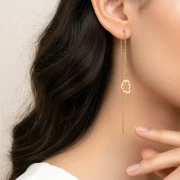 گوشواره بخیه طرح ابر - Image 2