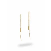 گوشواره بخیه طرح مستطیل
