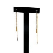 گوشواره بخیه طرح مستطیل - Image 4