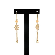 گوشواره آویز گل هشت پر - Image 3