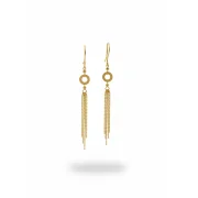 گوشواره آویز دایره و زنجیر - Image 4