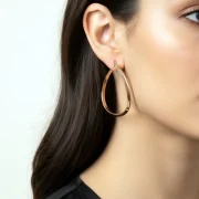 گوشواره حلقه دایره - Image 3