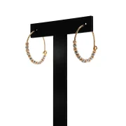 گوشواره حلقه گوی تراش - Image 6