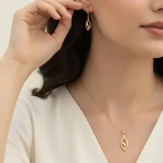 نیم ست طرح برگ - Image 2